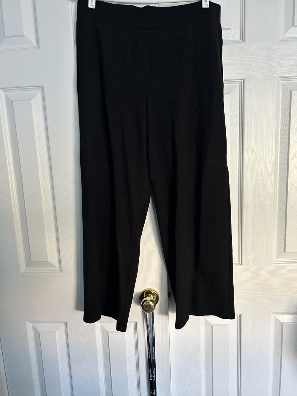 Wide Leg Black Trousers